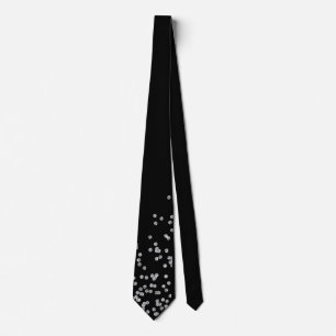 Corbata Sparkly Silver Sparkles