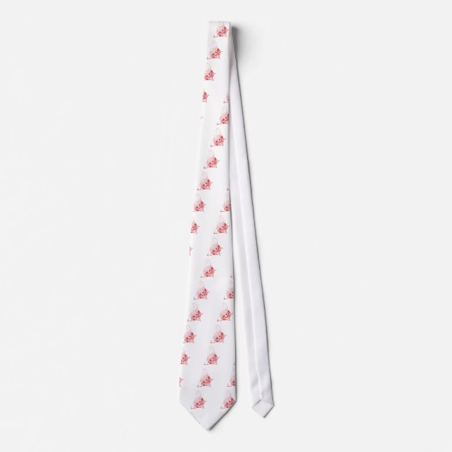 Corbata Spider Web The MUSEUM Zazzle Red Web (Anverso)