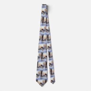 Corbata Spinone Italiano Deja que nieve Navidad