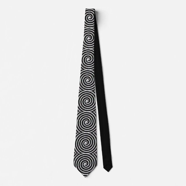 Corbata Spiral Illusion Neck Tie for Bold Visual Impact (Anverso)