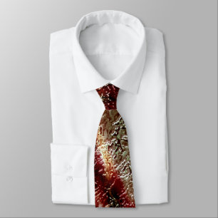 Corbata Splash textura de color marrón a musgo verde y bla