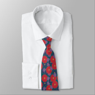 Corbata Splashy Fall Floral Tira