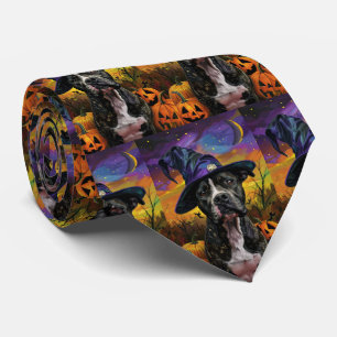 Corbata Spooky American Staffordshire Halloween