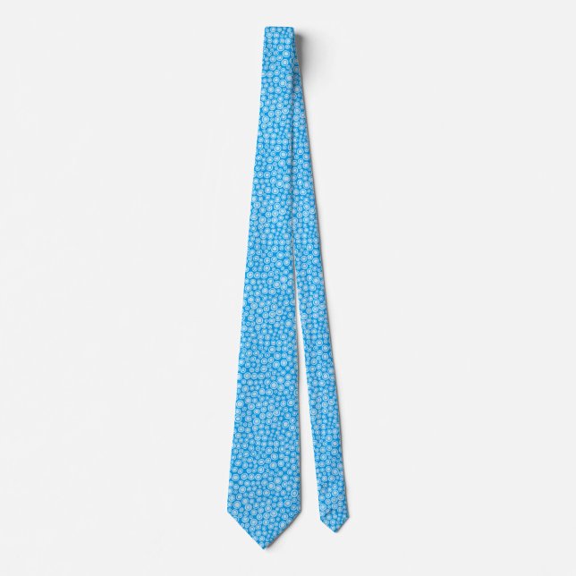 Corbata Spots 071215 - Semitransparente en Azul 009dea (Anverso)