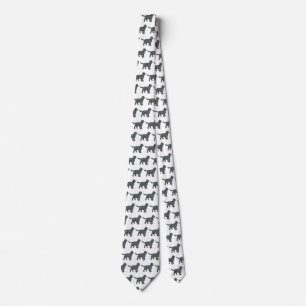 Corbata Sprocker español Perro amarillo y negro blanco