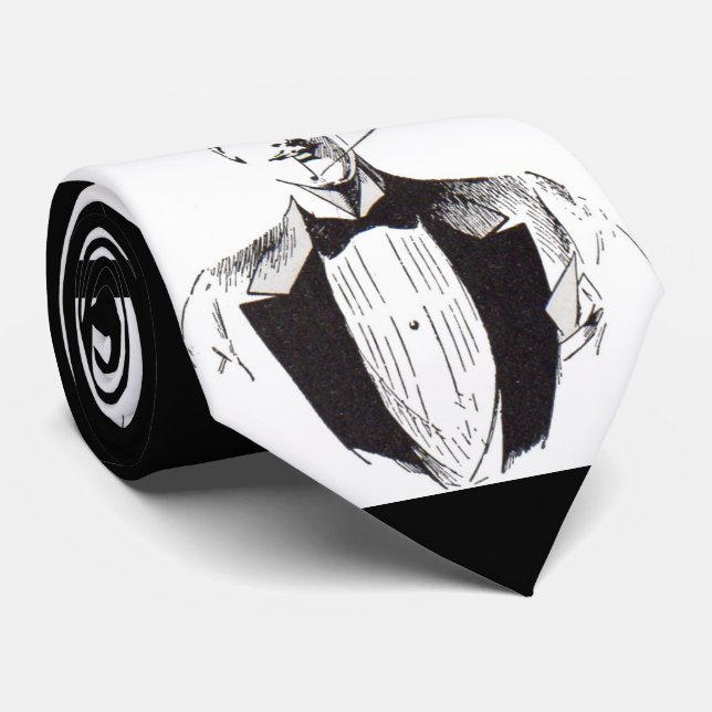 Corbata Sr. Classy, hombre vestido afilado (Enrollado)