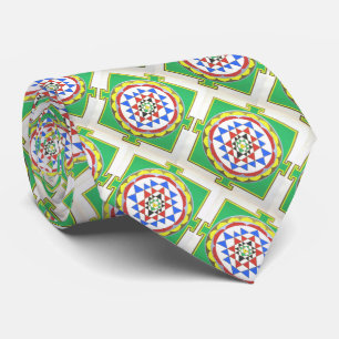 Corbata Sri Yantra - Colores Precisos