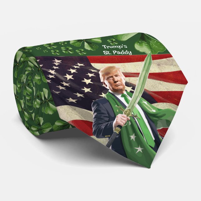 Corbata St. Paddy de Trump (Enrollado)