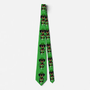 Corbata St. Patrick Day Dachshund Personalizado 4 veces