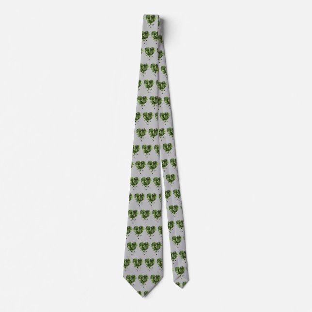 Corbata St. Patrick's Clover Heart (Anverso)