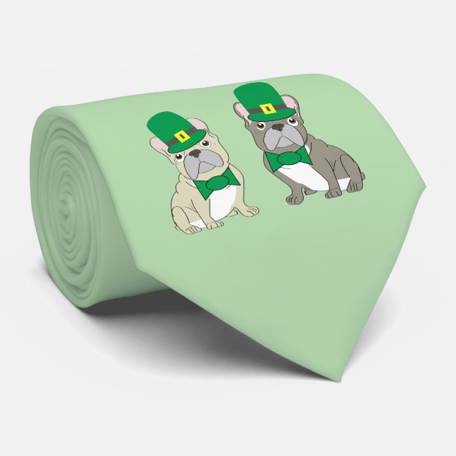 Corbata St. Patricks French Bulldogs (Enrollado)