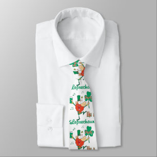 Corbata St. Patrick's Leprechaun Fiesta Necktie