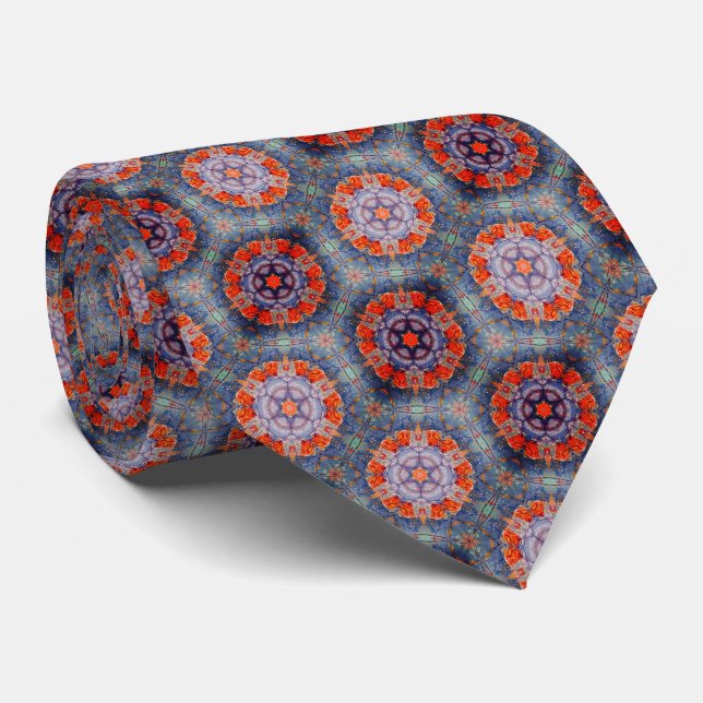 Corbata Stained Glass Stars Neck Tie (Enrollado)