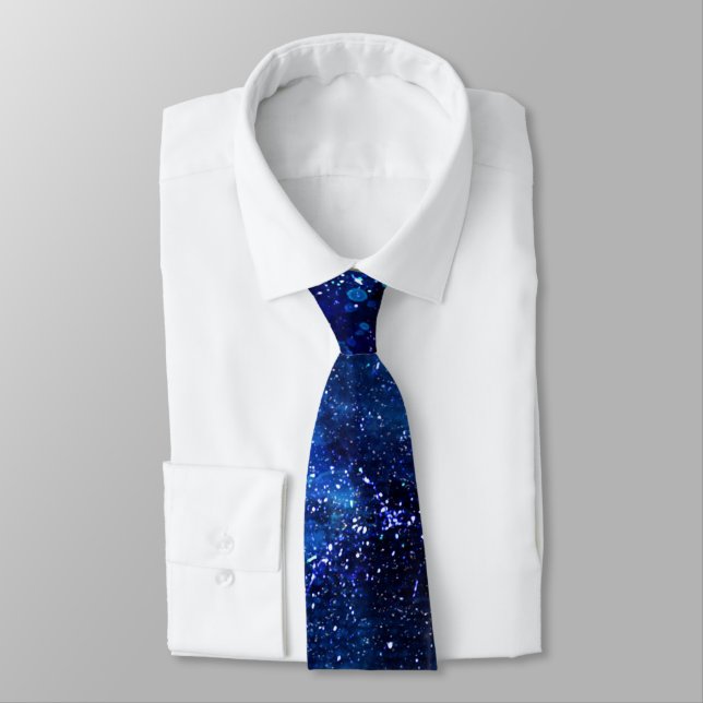 Corbata Star Sky Starfield Cosmos Stardust Tie (Atado)