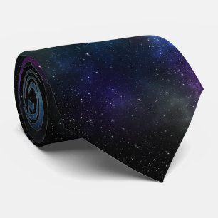 Corbata Starfield con polvo cósmico multicolor