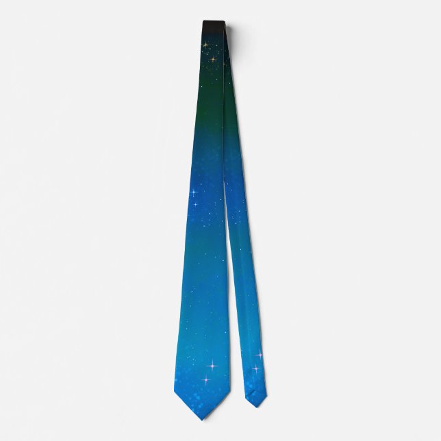 Corbata Starry Night Blue Galaxy Sky (Anverso)