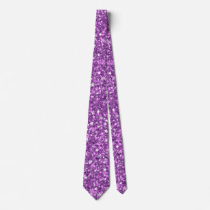 Corbata Starry Purpurina Neck Tie