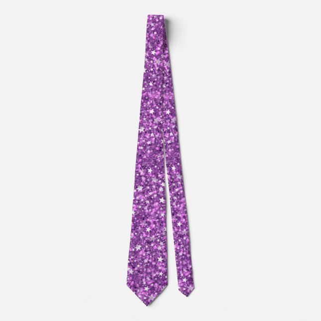 Corbata Starry Purpurina Neck Tie (Anverso)