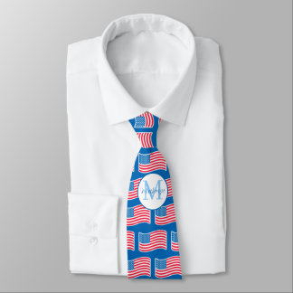 Corbata Stars and Stripes Blue Monogram