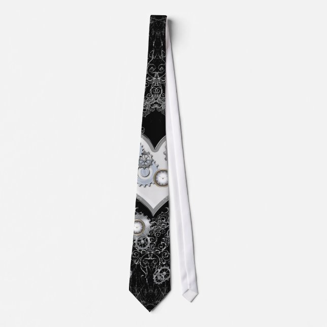 Corbata Steampunk, corazón maravilloso (Anverso)