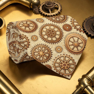 Corbata Steampunk Gears Custom Necktie Tie