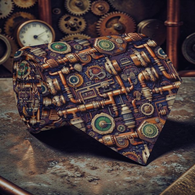 Corbata Steampunk Industrial Custom Necktie Tie (Subido por el creador)
