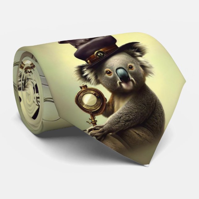 Corbata Steampunk Koala de muchos Gorras (Enrollado)