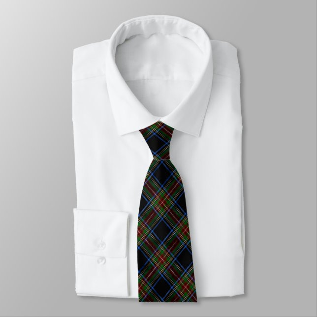 Corbata Stewart Black Tartan (Atado)