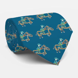 Corbata Stickman de carreras de caballos