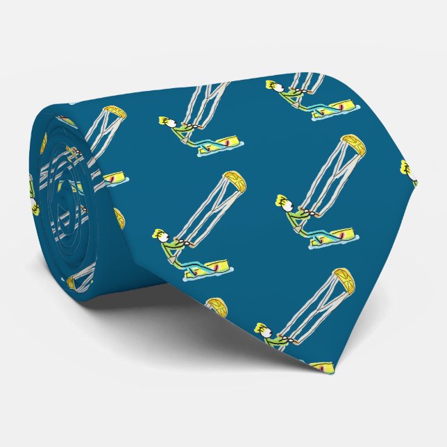 Corbata Stickman de kitesurf (Enrollado)