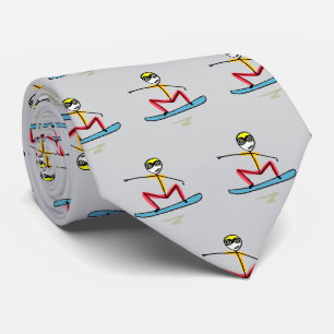 Corbata Stickman de snowboarding