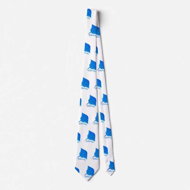 Corbata Stingray tribal hawaiano (Anverso)