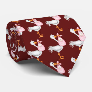 Corbata Stork With Baby Girl