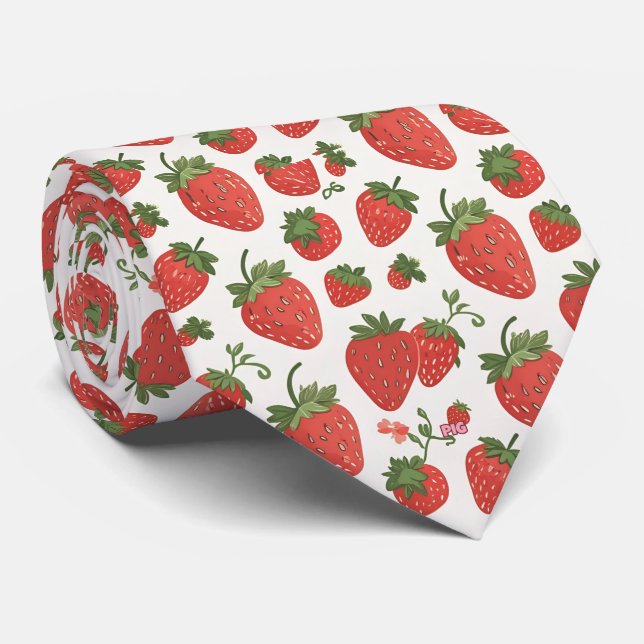 Corbata Strawberry Tie (Enrollado)
