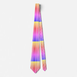 Corbata Streifenmuster regenbogenfarben