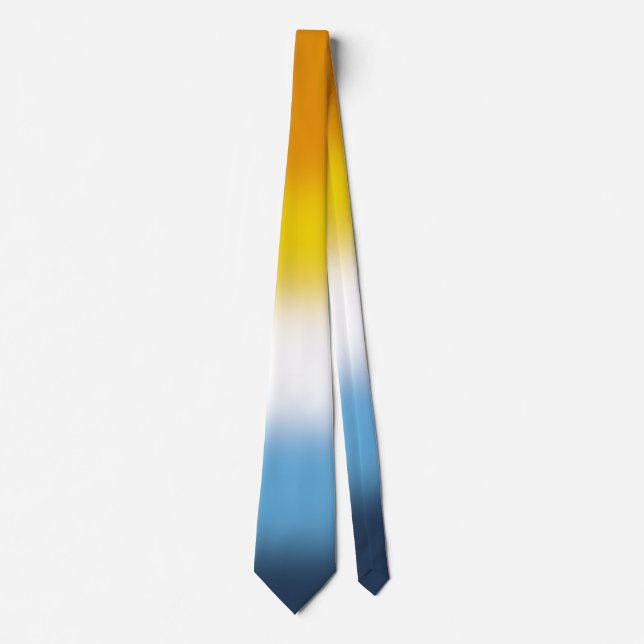 Corbata Stylish Unisex Orgullo AroAce (Anverso)