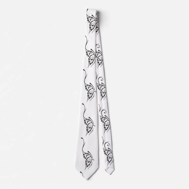 Corbata Stylized Butterfly Tattoo Thunder_Cove (Anverso)