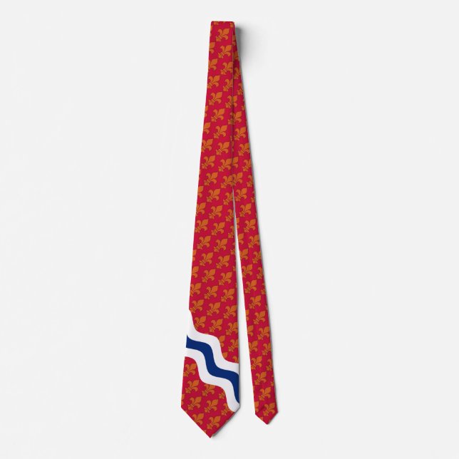 Corbata Stylized flag theme of St. Louis, Missouri (Anverso)