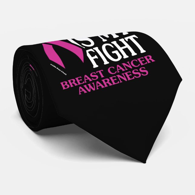 Corbata Su Lucha... Cáncer de Mama (Enrollado)
