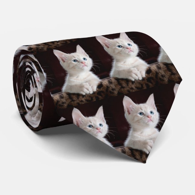 Corbata Su personalizado de la foto del retrato (Enrollado)