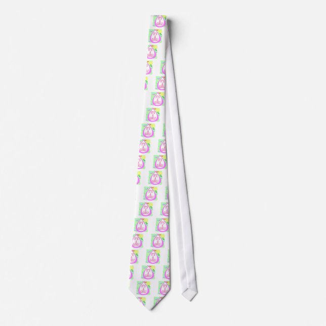 Corbata ¡Su un chica! (Cigüeña) (Anverso)