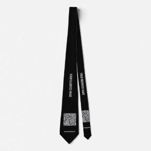 Corbata Su vínculo de código QR con texto y colores Person