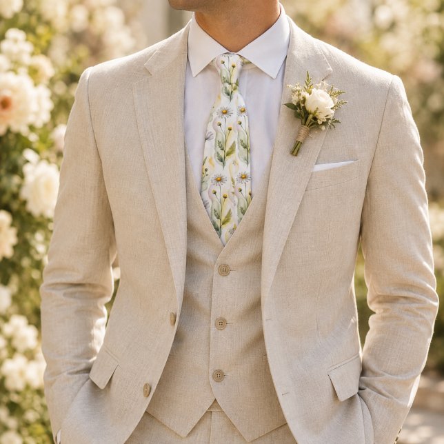 Corbata Suave Floral Acuarela en Pastel  (Subido por el creador)