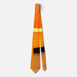 Corbata Subiendo el dedo del cuello del Naranja