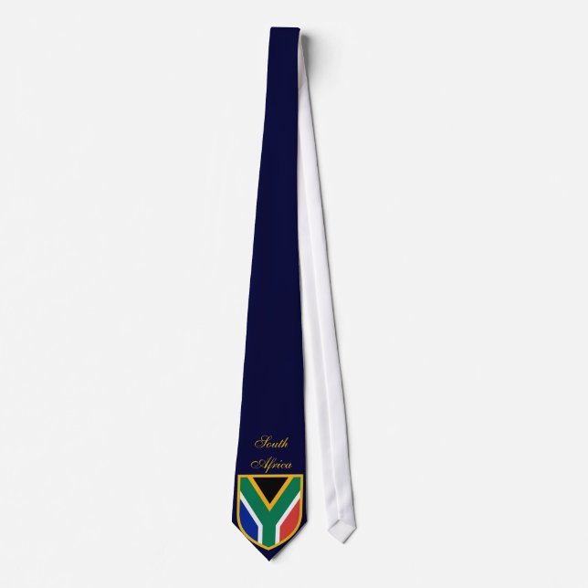 Corbata Sud Africa Flag Tie Personalizado (Anverso)