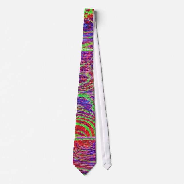 Corbata Suelo de madera arcoiris (Anverso)