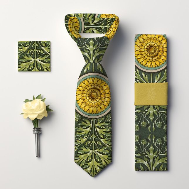 Corbata Sueño de Diente de León Amarillo: Floral Victorian (Subido por el creador)