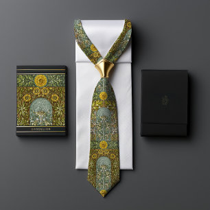 Corbata Sueño de Diente de León Amarillo: Floral Victorian