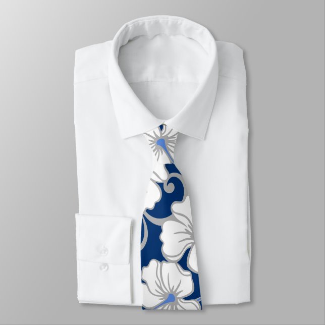 CORBATA SUEÑO POLINESIO (AZUL) (Atado)