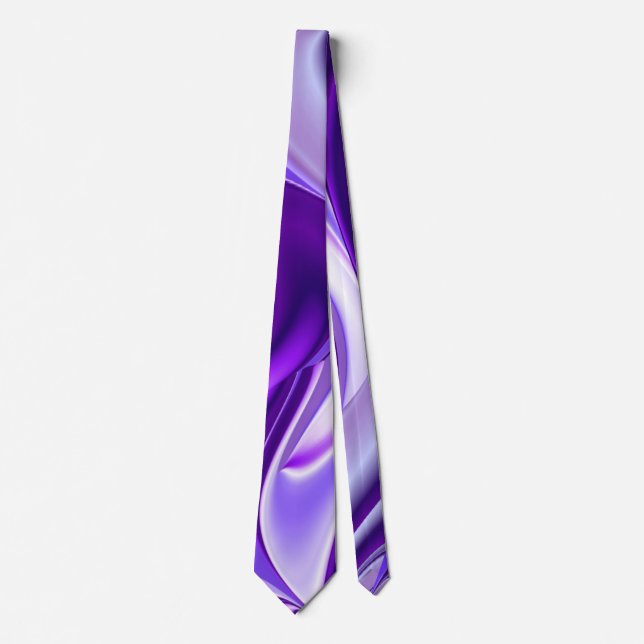 Corbata Sueño púrpura , Abstracto Fantasía Arcoiris (Anverso)